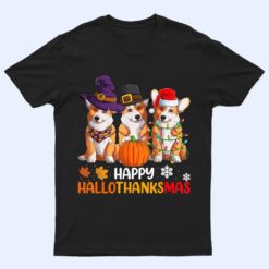 Happy Halloween s, Welsh Corgi Dog Happy Hallothanksmas T Shirt