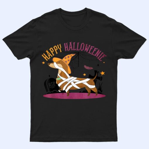 Happy Halloweenie Dachshund Wiener Dog Halloween T Shirt