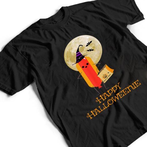 Happy Halloweenie Funny Hot Dog Halloween T Shirt