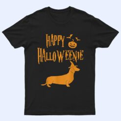 Happy Halloweenie Halloween Dachshund Dog Lover Dad Mom T Shirt