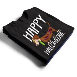 Happy Halloweenie Lazy Halloween Costume Zombie Dachshund T Shirt - Dream Art Europa