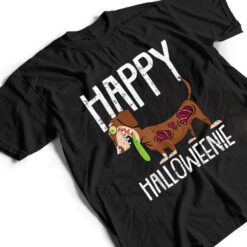 Happy Halloweenie Lazy Halloween Costume Zombie Dachshund T Shirt - Dream Art Europa