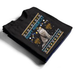 Happy Hanukcat Ugly Hanukkah Sweater Cat Chanukah Jewish T Shirt - Dream Art Europa