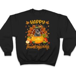 Happy Thanksgiving Australian Cattle Dog Turkey Pumpkin T Shirt - Dream Art Europa