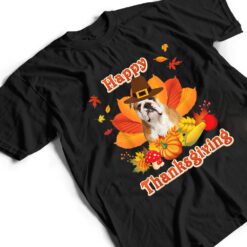 Happy Thanksgiving English Bulldog Dog I'm Thankful For My T Shirt - Dream Art Europa