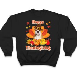 Happy Thanksgiving English Bulldog Dog I'm Thankful For My T Shirt - Dream Art Europa