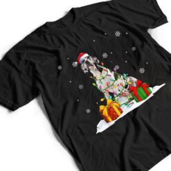 Harlequin Great Dane Christmas Tree Lights Xmas Pajama Dogs T Shirt - Dream Art Europa