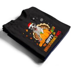 Harlequin Great Dane Dog Halloween Xmas Happy Hallothanksmas T Shirt - Dream Art Europa