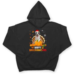 Harlequin Great Dane Dog Halloween Xmas Happy Hallothanksmas T Shirt - Dream Art Europa