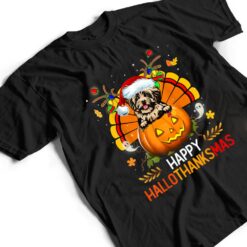 Havanese Dog Happy Hallothanksmas Halloween Christmas T Shirt - Dream Art Europa