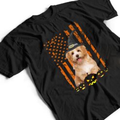 Havanese Dog Pumpkin American Flag Vintage Halloween Witch T Shirt - Dream Art Europa