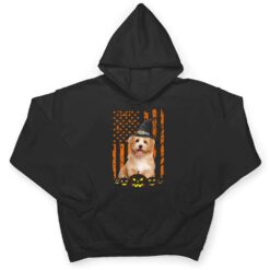 Havanese Dog Pumpkin American Flag Vintage Halloween Witch T Shirt - Dream Art Europa