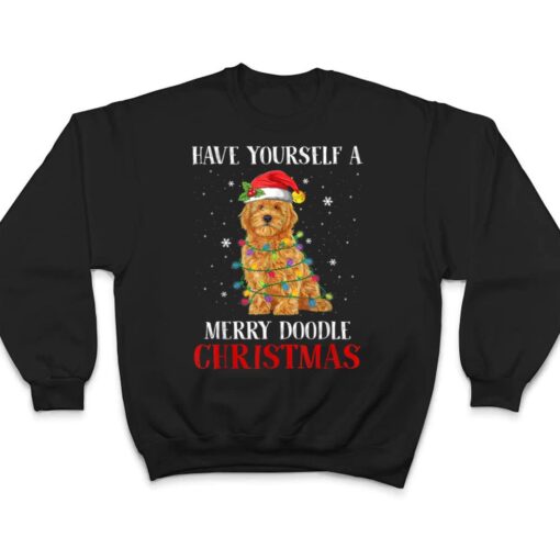 Have Yourself A Merry Doodle Christmas Goldendoodle Dog Love T Shirt