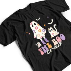 He Boo Crew Spooky Season Ghost Cat Halloween Groovy Retro T Shirt - Dream Art Europa