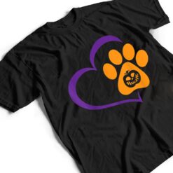 Heart Dog Paw Print Lazy Halloween Costume Pumpkin Puppy T Shirt - Dream Art Europa