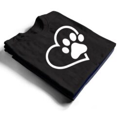 Heart with Paw For Cat or Dog Lovers T Shirt - Dream Art Europa