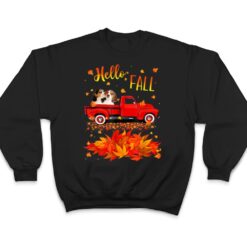 Hello Fall Beagle Leaf Autumn Red Truck Dog Lover Ver 2 T Shirt - Dream Art Europa