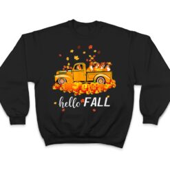 Hello Fall Boxer Leaf Autumn Red Truck Dog Lover Ver 1 T Shirt - Dream Art Europa