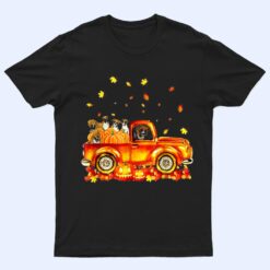 Hello Fall Boxer Leaf Autumn Red Truck Dog Lover Ver 2 T Shirt