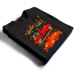 Hello Fall Cairn Terrier Leaf Autumn Red Truck Dog Lover T Shirt - Dream Art Europa