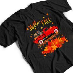 Hello Fall Cairn Terrier Leaf Autumn Red Truck Dog Lover T Shirt - Dream Art Europa