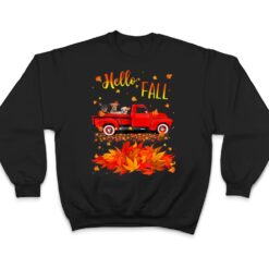 Hello Fall Chihuahua Leaf Autumn Red Truck Dog Lover Ver 2 T Shirt - Dream Art Europa