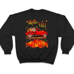 Hello Fall Chow Chow Leaf Autumn Red Truck Dog Lover T Shirt - Dream Art Europa