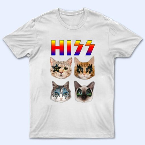 Hiss Funny Cats Kittens Rock Rockin T Shirt