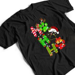 Ho Ho Ho Dog Paw Christmas T Shirt - Dream Art Europa