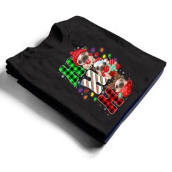 Ho Ho Ho Santa Claus Pug Dog Lovers Funny Christmas Pajamas T Shirt - Dream Art Europa