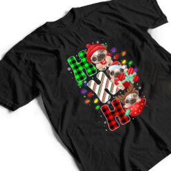 Ho Ho Ho Santa Claus Pug Dog Lovers Funny Christmas Pajamas T Shirt - Dream Art Europa