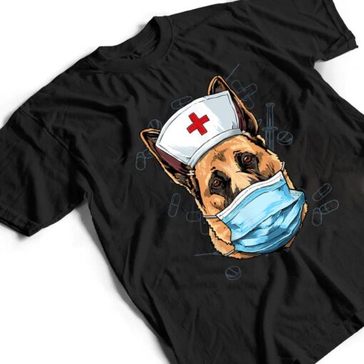 Hospital German Shepherd ER Nurse RN LPN Nurse Life Pet Dog T Shirt