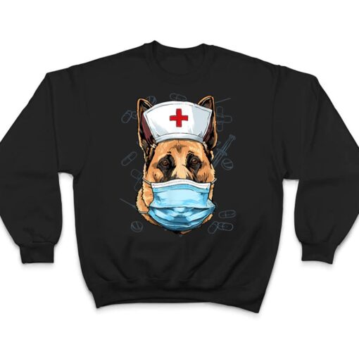 Hospital German Shepherd ER Nurse RN LPN Nurse Life Pet Dog T Shirt