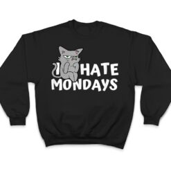 I Hate Mondays Grumpy Funny Cat Monday T Shirt - Dream Art Europa