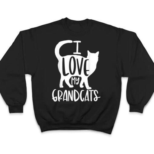 I Love My Grandcats Grandma Granddad Cat Dad Animal Lover Ver 2 T Shirt