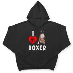 I Love my Boxer Dog Pet Lover Mom Dad Apparel T Shirt - Dream Art Europa