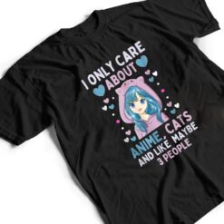 I Only Care About Anime & Cats and Like 3 People Japan Anime T Shirt - Dream Art Europa