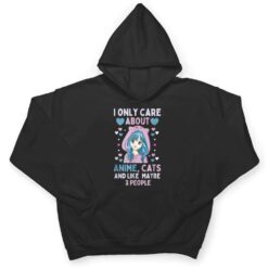 I Only Care About Anime & Cats and Like 3 People Japan Anime T Shirt - Dream Art Europa