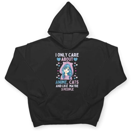 I Only Care About Anime & Cats and Like 3 People Japan Anime T Shirt