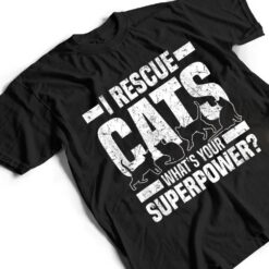 I Rescue Cats What S Your Superpower USA Flag Rescue Cat T Shirt - Dream Art Europa