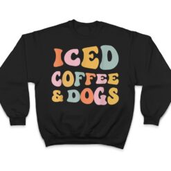 Iced Coffee and Dogs Funny Retro Vintage T Shirt - Dream Art Europa