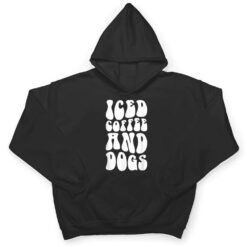 Iced Coffee and Dogs Veterinary Recepionist Vet Tech T Shirt - Dream Art Europa