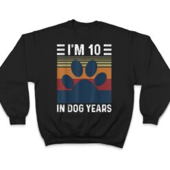 I'm 10 In Dog Years 70th Birthday Vintage Funny 70 Year Old T Shirt - Dream Art Europa