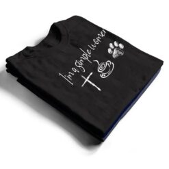 I'm A Simple Women Jesus Coffee Dog T Shirt - Dream Art Europa