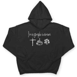 I'm A Simple Women Jesus Coffee Dog T Shirt - Dream Art Europa