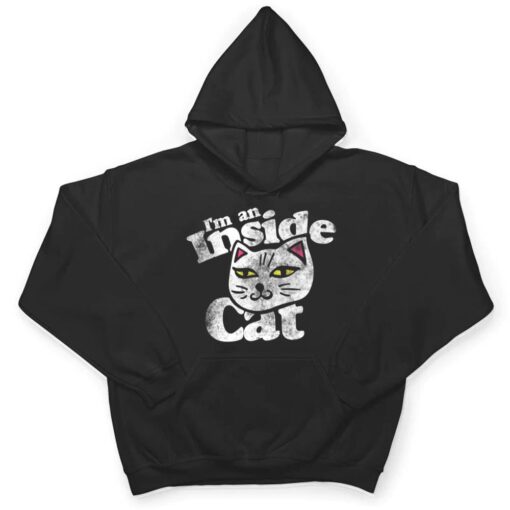 I'm an inside cat  vintage style cat lovers T Shirt