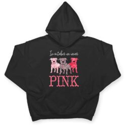 In October We Wear Pink Breast Cancer Awareness Pitbull Dog T Shirt - Dream Art Europa