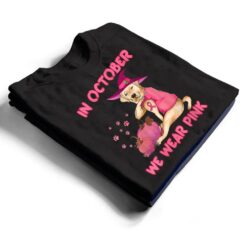 In October We Wear Pink Labrador Retriever Dog Breast Cancer T Shirt - Dream Art Europa