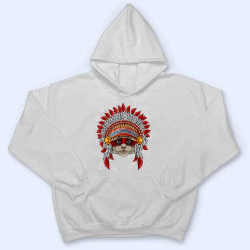 Indigenous Ragdoll Native American Cat Indian Headdress T Shirt