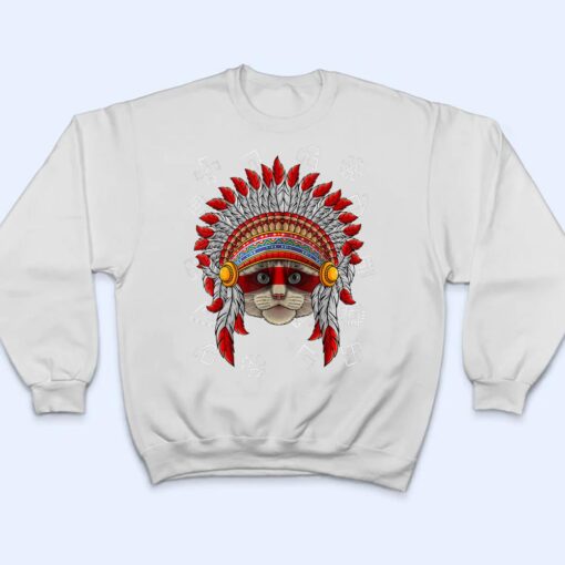 Indigenous Ragdoll Native American Cat Indian Headdress T Shirt